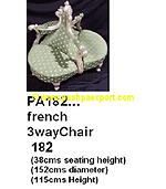 Silver French 3 Way Chair